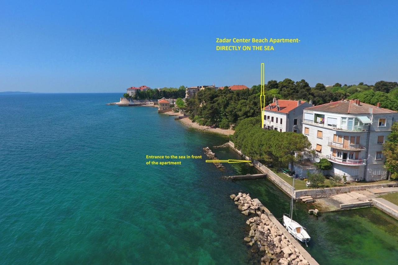 Zadar Center Beach Apartment - Directly On The Sea Eksteriør bilde