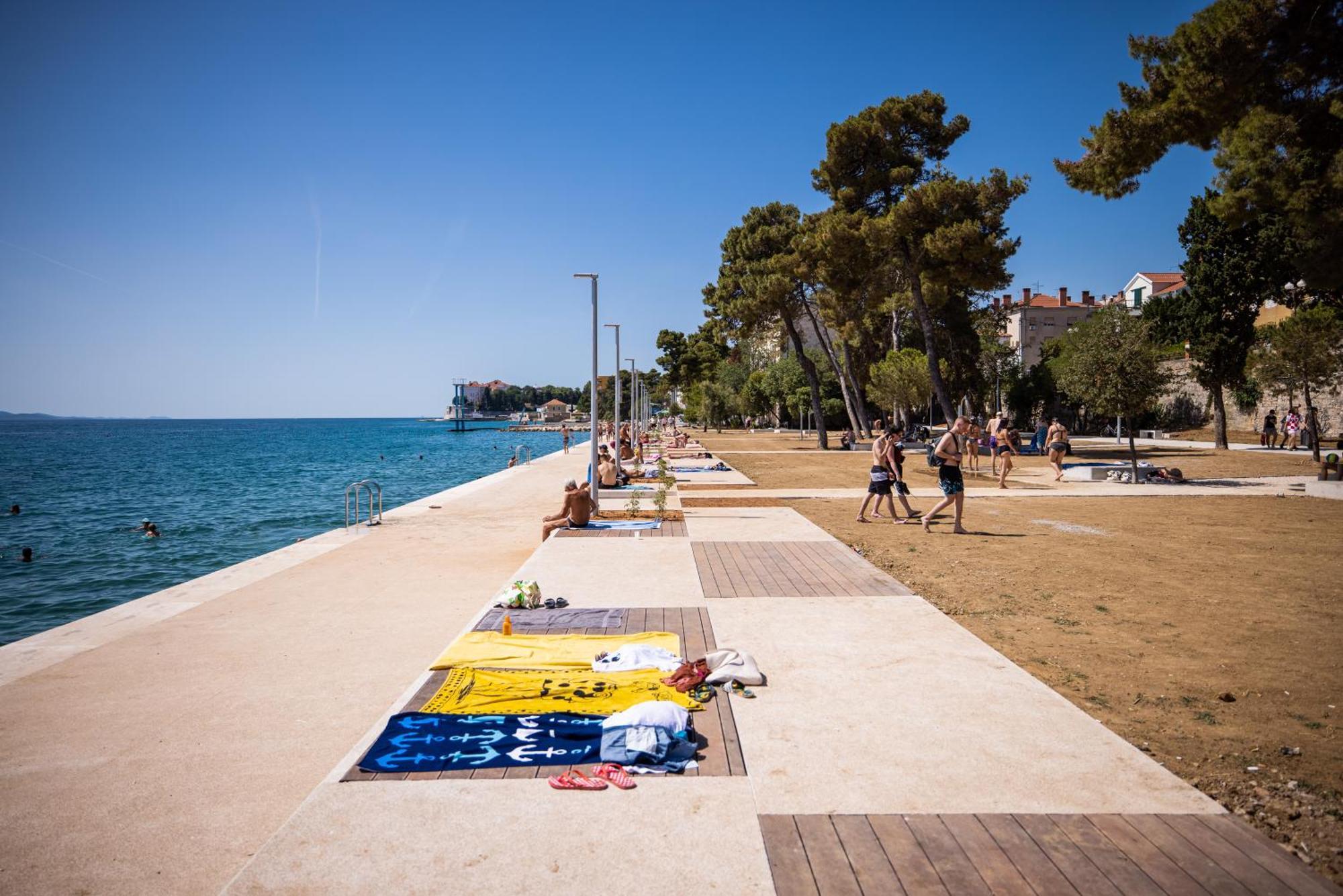 Zadar Center Beach Apartment - Directly On The Sea Eksteriør bilde