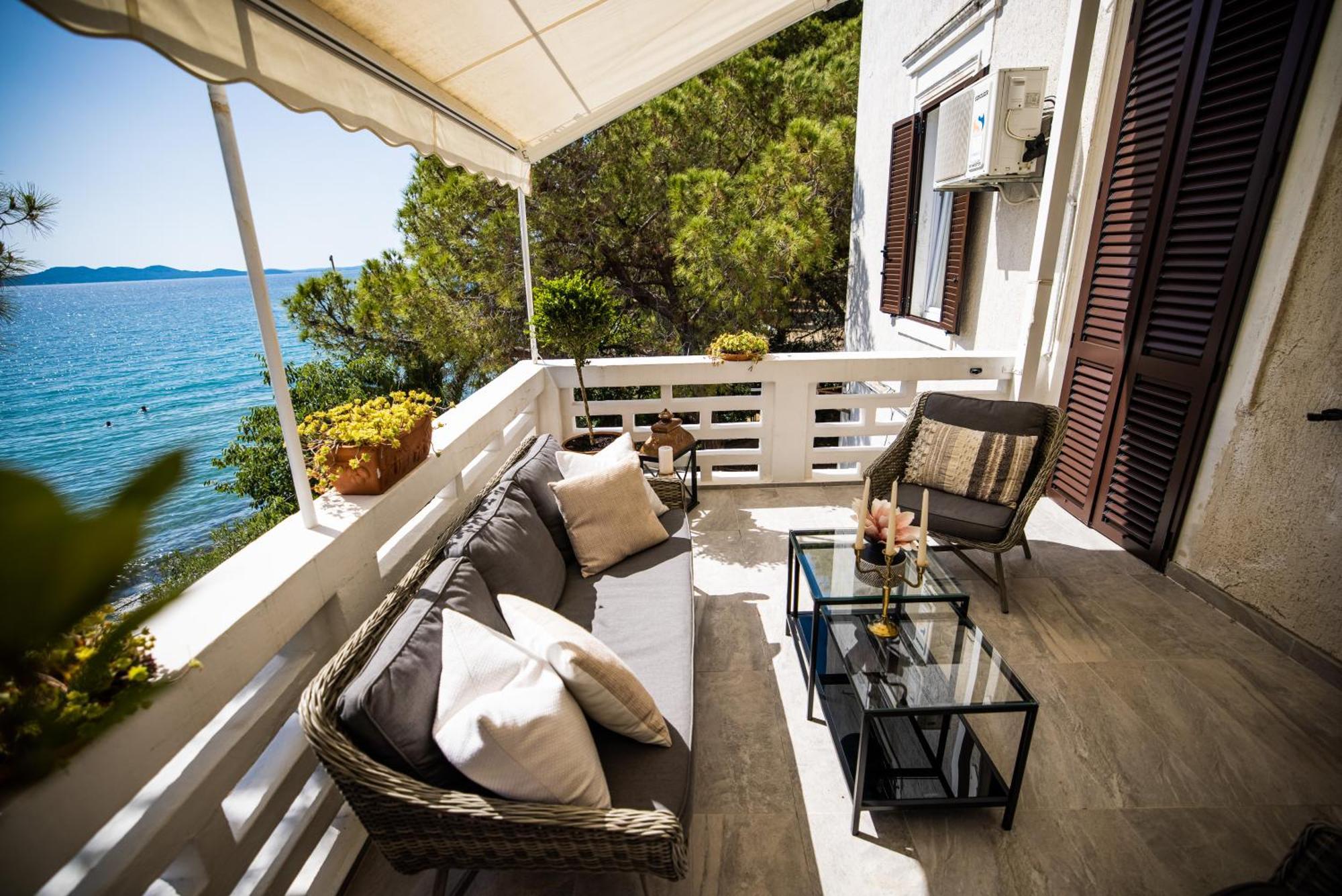 Zadar Center Beach Apartment - Directly On The Sea Eksteriør bilde