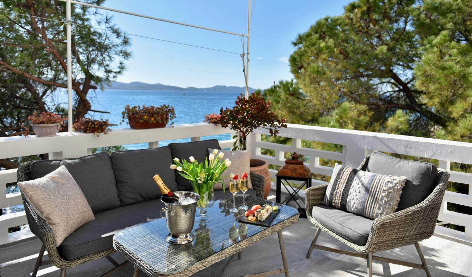 Zadar Center Beach Apartment - Directly On The Sea Eksteriør bilde